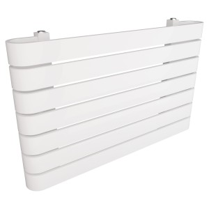 800mm(w) x 500mm(h) Barlo White Designer Horizontal Radiator (7 Sections)