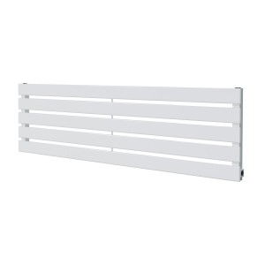 1250mm (w) x 360mm (h) Corwen White Flat Panel Horizontal Radiator (5 Sections)
