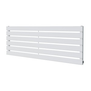 1250mm (w) x 440mm (h) Corwen White Flat Panel Horizontal Radiator (6 Sections)