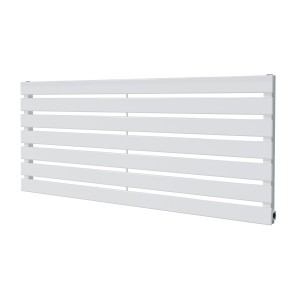 1250mm (w) x 516mm (h) Corwen White Flat Panel Horizontal Radiator (7 Sections)