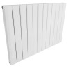 884mm (w) x 600mm (h) Corwen Double Panel White Horizontal Aluminium Radiator