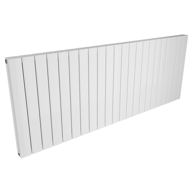 1624mm (w) x 600mm (h) Corwen Double Panel White Horizontal Aluminium Radiator