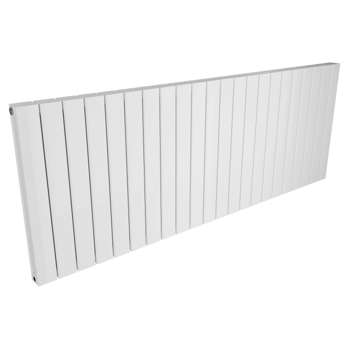1624mm (w) x 600mm (h) Corwen Double Panel White Horizontal Aluminium Radiator