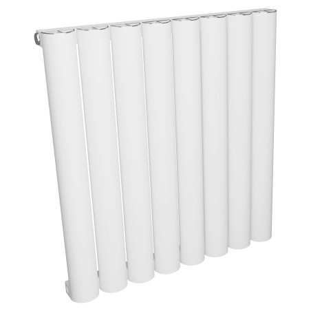 555mm (w) x 600mm (h) Taurus Aluminium White Horizontal Radiator