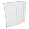 555mm (w) x 600mm (h) Taurus Aluminium White Horizontal Radiator