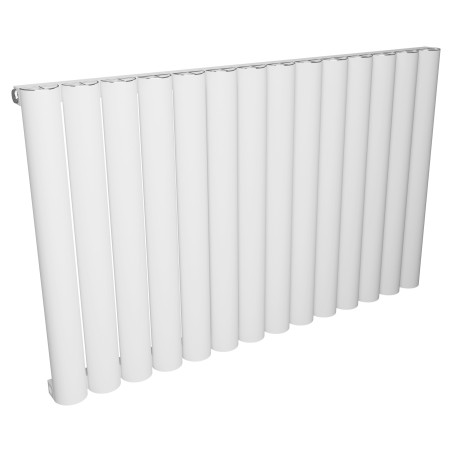 975mm (w) x 600mm (h) Taurus Aluminium White Horizontal Radiator