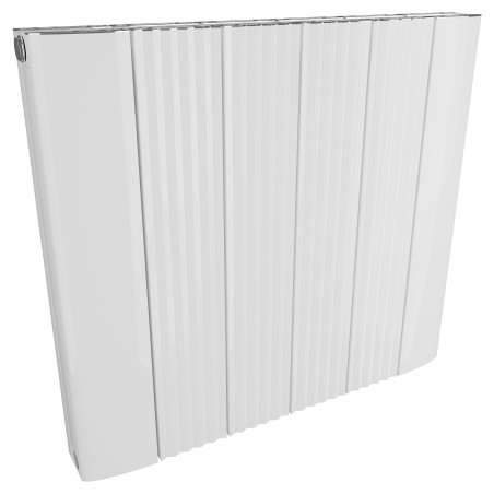 560mm (w) x 500mm (h) Cariad Aluminium White Radiator