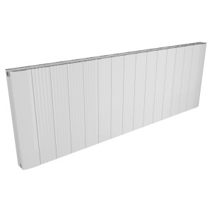 1500mm (w) x 500mm (h) Cariad Double Panel White Horizontal Aluminium Radiator (32 Extrusions)