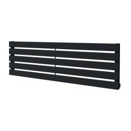 1250mm (w) x 360mm (h) Corwen Black Horizontal Radiator
