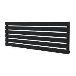 1250mm (w) x 440mm (h) Corwen Black Horizontal Radiator