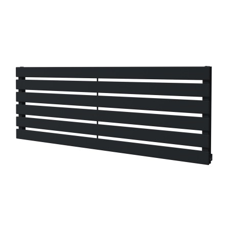 1250mm (w) x 440mm (h) Corwen Black Horizontal Radiator