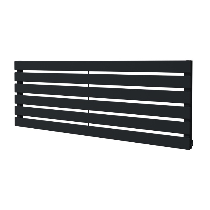 1250mm (w) x 440mm (h) Corwen Black Horizontal Radiator