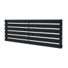 1250mm (w) x 440mm (h) Corwen Black Horizontal Radiator