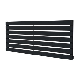 1250mm (w) x 516mm (h) Corwen Black Horizontal Radiator
