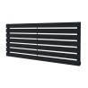 1250mm (w) x 516mm (h) Corwen Black Horizontal Radiator