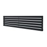 1850mm (w) x 440mm (h) Corwen Black Horizontal Radiator