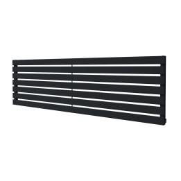 1850mm (w) x 516mm (h) Corwen Black Horizontal Radiator