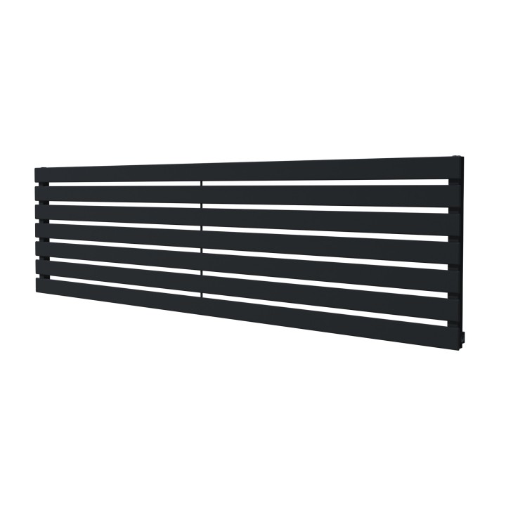 1850mm (w) x 516mm (h) Corwen Black Horizontal Radiator