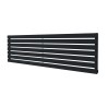 1850mm (w) x 516mm (h) Corwen Black Horizontal Radiator