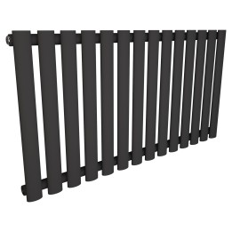 960mm (w) x 500mm (h) Brecon Black Horizontal Radiator