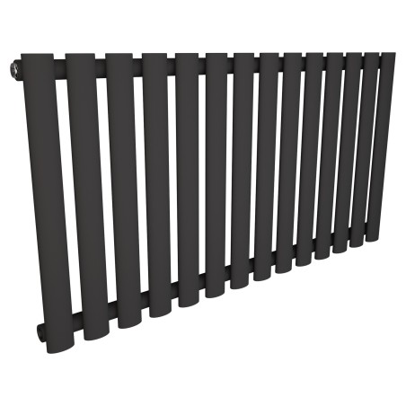960mm (w) x 500mm (h) Brecon Black Horizontal Radiator