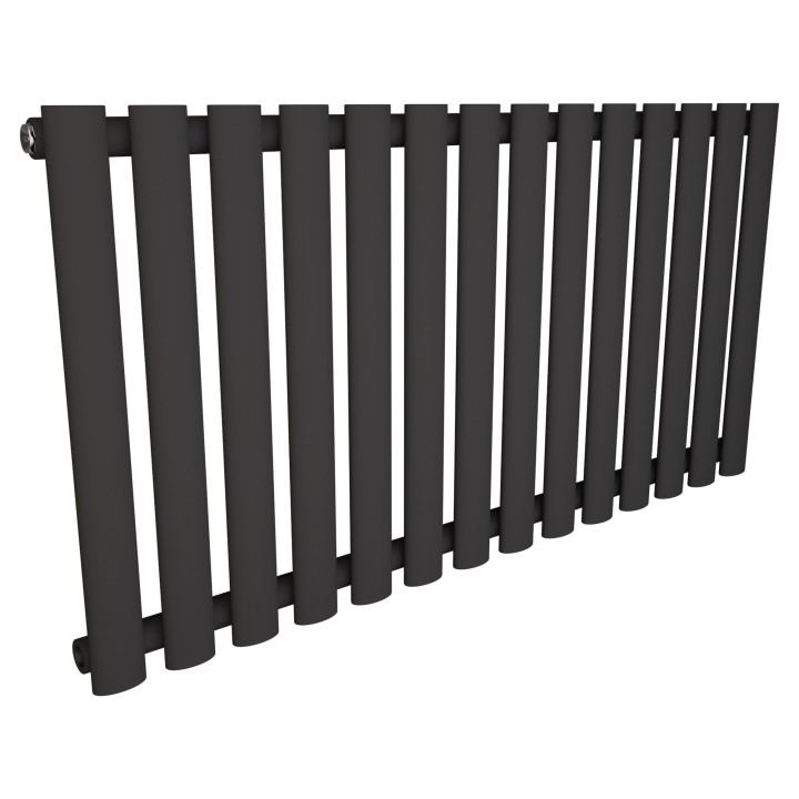 960mm (w) x 500mm (h) Brecon Black Horizontal Radiator