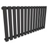 960mm (w) x 500mm (h) Brecon Black Horizontal Radiator