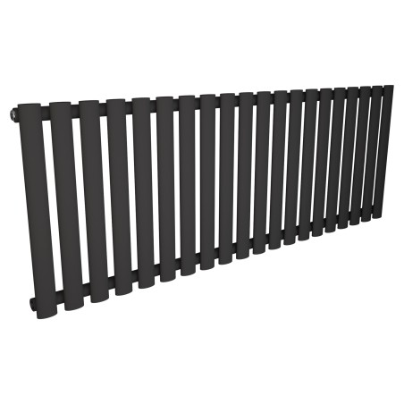 1380mm (w) x 500mm (h) Brecon Black Horizontal Radiator