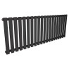 1380mm (w) x 500mm (h) Brecon Black Horizontal Radiator