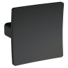 Square Dished Knob Handles - Matt Black (x3)