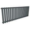 1380mm (w) x 500mm (h) Brecon Anthracite Horizontal Radiator