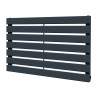 850mm (w) x 516mm (h) Corwen Anthracite Flat Panel Horizontal Radiator