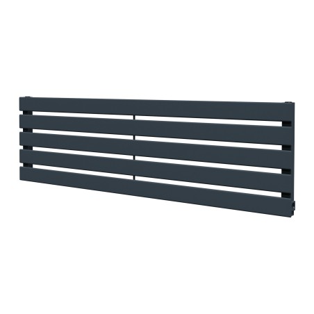 1250mm (w) x 360mm (h) Corwen Anthracite Flat Panel Horizontal Radiator