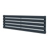 1250mm (w) x 360mm (h) Corwen Anthracite Flat Panel Horizontal Radiator