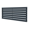 1250mm (w) x 516mm (h) Corwen Anthracite Flat Panel Horizontal Radiator
