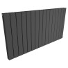 1180mm (w) x 600mm (h) Corwen Double Panel Anthracite Horizontal Aluminium Radiator