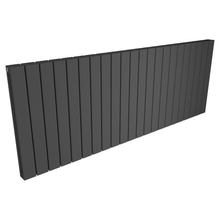 1624mm (w) x 600mm (h) Corwen Double Panel Anthracite Horizontal Aluminium Radiator