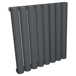 555mm (w) x 600mm (h) Taurus Aluminium Anthracite Horizontal Radiator