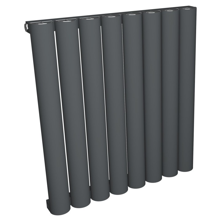 555mm (w) x 600mm (h) Taurus Aluminium Anthracite Horizontal Radiator