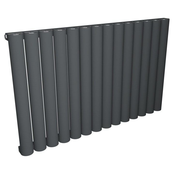 975mm (w) x 600mm (h) Taurus Aluminium Anthracite Horizontal Radiator