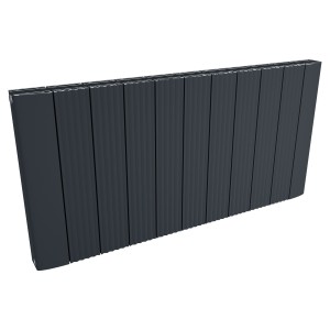 1030mm (w) x 500mm (h) Cariad Double Panel Anthracite Horizontal Aluminium Radiator (22 Extrusions)