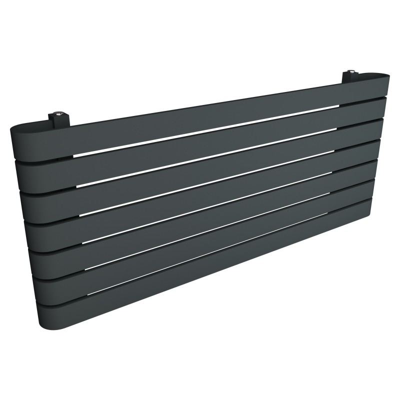 1200mm (w) x 500mm (h) Barlo Anthracite Horizontal Radiator