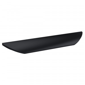 Matt Black Finger Pull Handles - 252mm (x2)
