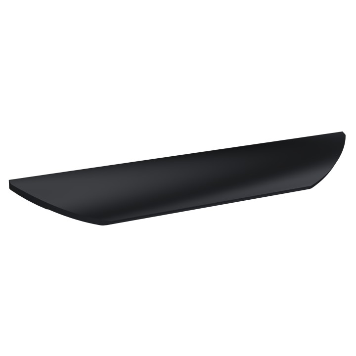 Matt Black Finger Pull Handle - 252mm (w) x 25mm (h) x 28mm (d)
