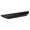 Matt Black Finger Pull Handle - 252mm (w) x 25mm (h) x 28mm (d)
