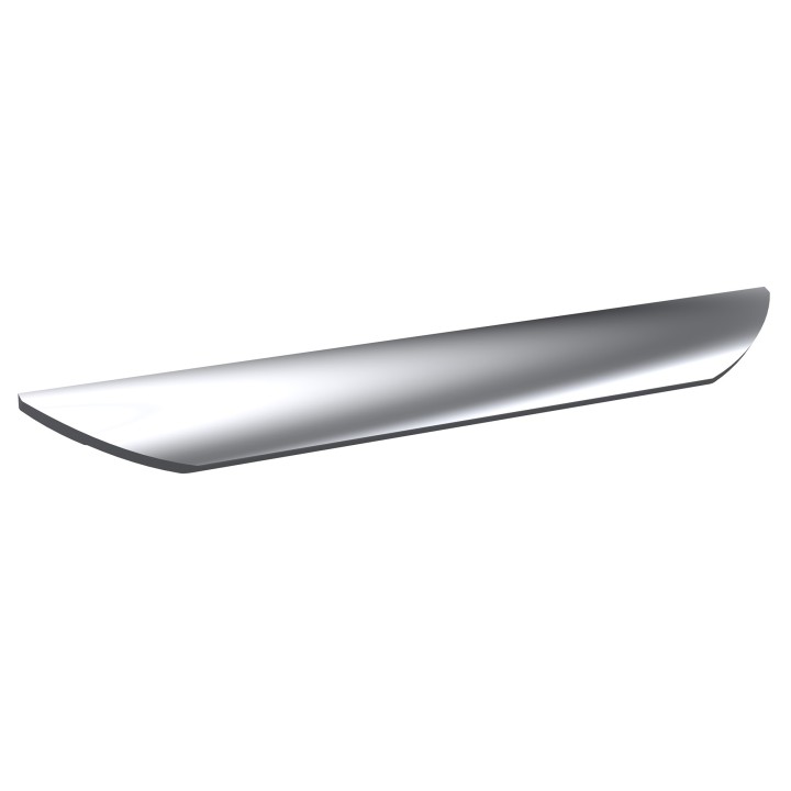 Chrome Finger Pull Handle - 316mm (w) x 25mm (h) x 28mm (d)