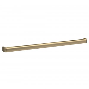 328mm D Shaped Furniture Handles - Brushed Brass (x2)