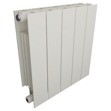 428mm (w) x 440mm (h) Trojan Aluminium White Radiator