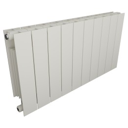828mm (w) x 440mm (h) Trojan Aluminium White Radiator