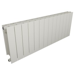 1148mm (w) x 440mm (h) Trojan Aluminium White Radiator